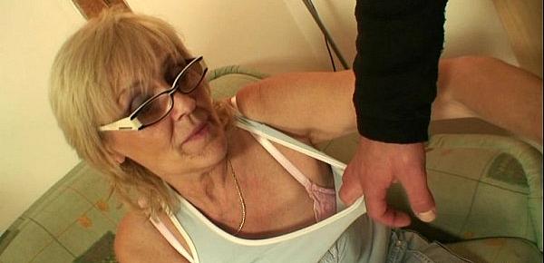  Porn-loving granny pleases son in law
